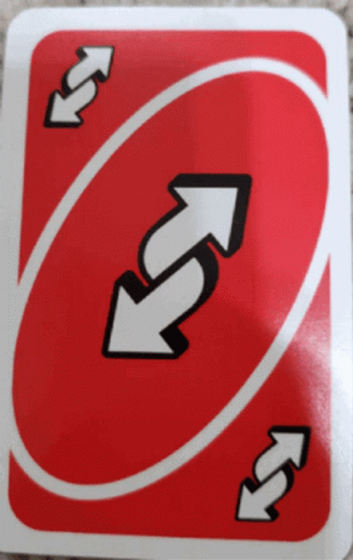Flashing Variations Uno Reverse Card GIF