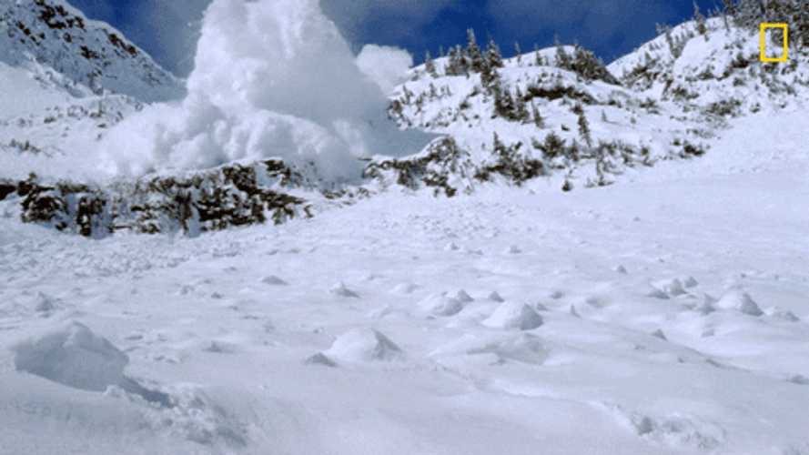 Flat Snow Avalanche GIF