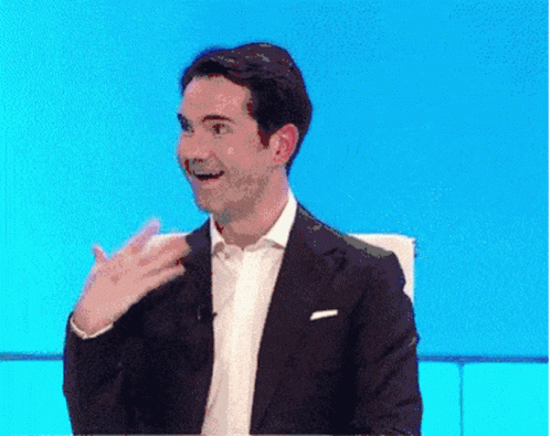 Jimmy Carr Surprised And Flattered GIF