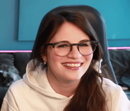 Nerdy Girl Feeling Flattered GIF