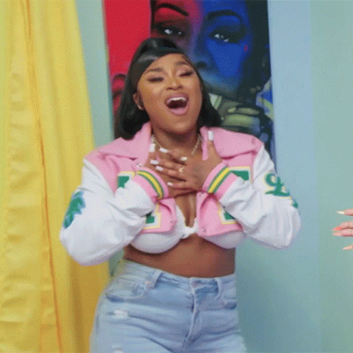 Erica Banks Looking Grateful And Flattered GIF