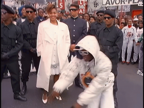 Flavor Flav Dancing In The Middle Of Crowd GIF