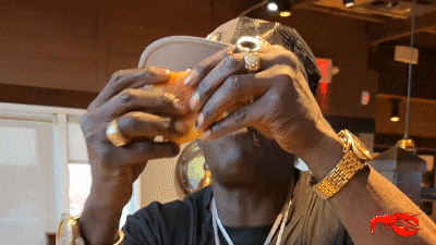 Flavor Flav Enjoying His Food GIF