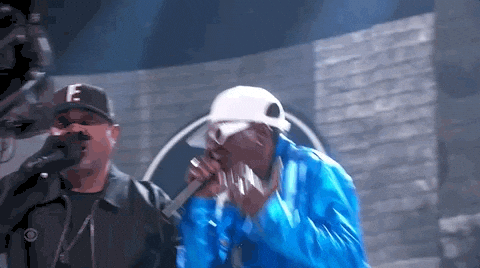 Flavor Flav Performing On Stage GIF