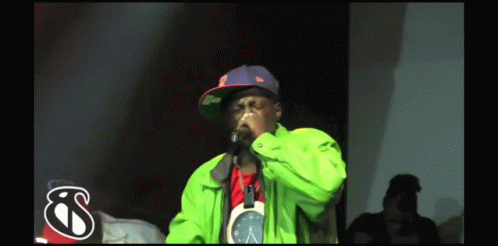 Flavor Flav Rapping On Stage GIF