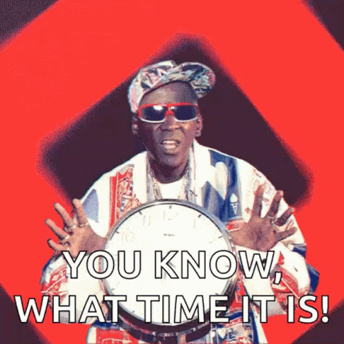 Flavor Flav With A Giant Clock GIF