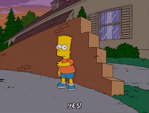 Flawless Victory Bart Simpson Yes GIF