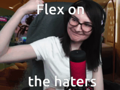 Woman Flex On The Haters GIF