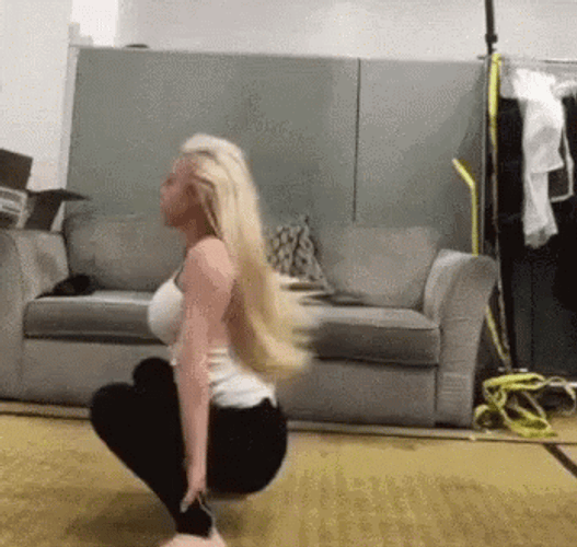 Flexible Woman Flex Her Talent GIF