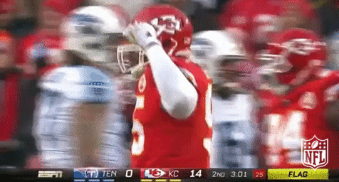 Flexing Chris Jones Muscles GIF