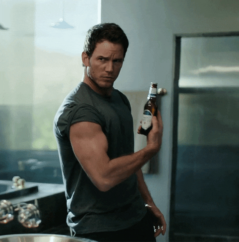 Flexing Chris Pratt Ad GIF