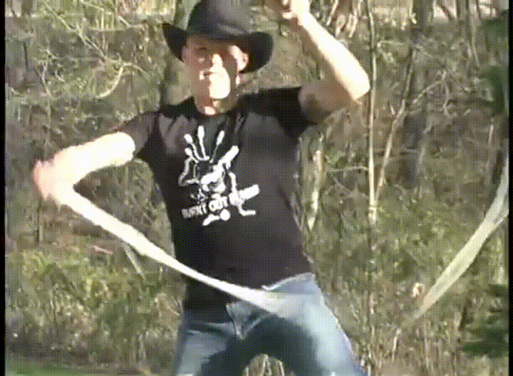 Flexing Crack The Whip GIF