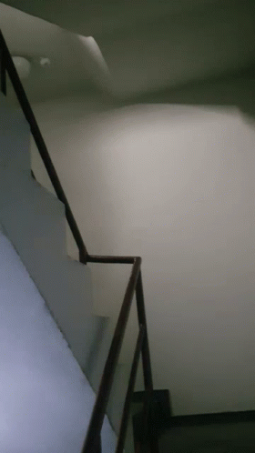 Flickering Backrooms Spiral Stairwell GIF