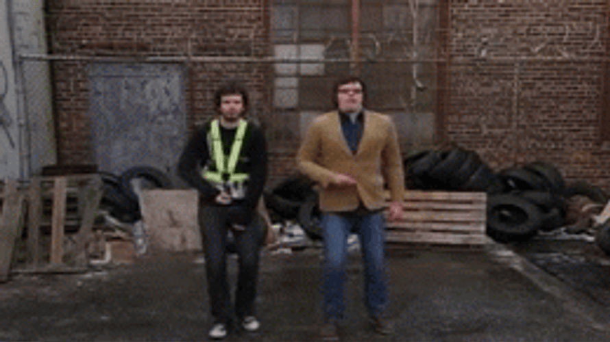 Flight Of The Conchords Street Dancing GIF