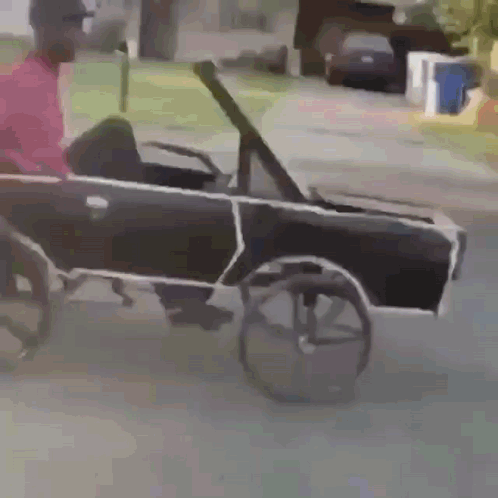 Flintstone Car Crash Meme GIF