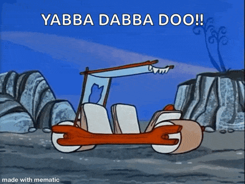 Flintstone Car Gif GIF