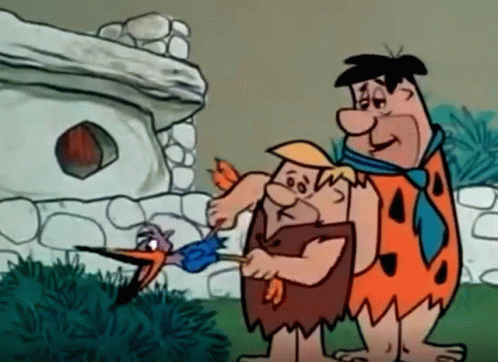 Flintstone Gardening GIF