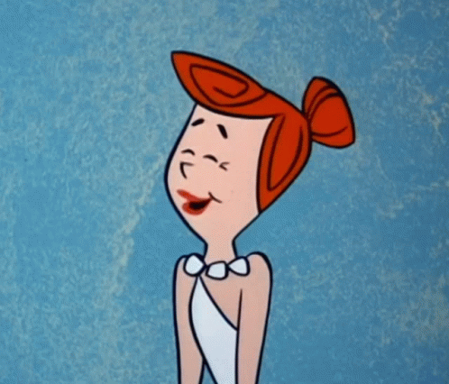 Flintstone Wilma Cartoon Laughing GIF
