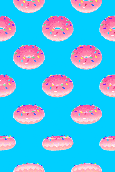 Flip And Change Flavor Of Donuts GIF