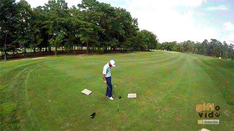 Flipping Golf Club GIF