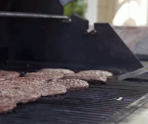 Flipping Grilled Patty Cookout GIF