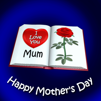Flipping Page Animation Happy Mother Day GIF