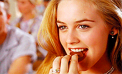 Flirty Alicia Silverstone Eating GIF