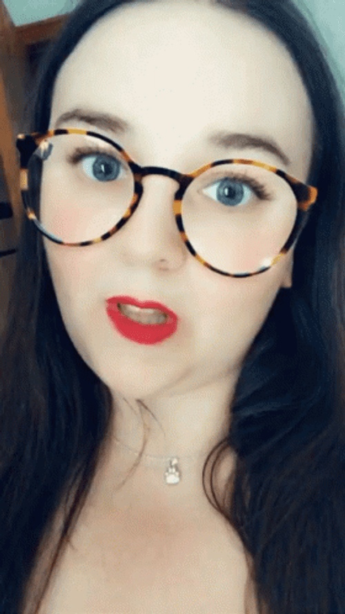 Flirty Biting Lip Smooch Youtuber GIF