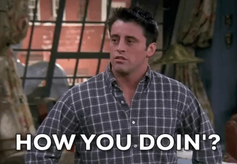 Flirty Joey Tribbiani How You Doin GIF