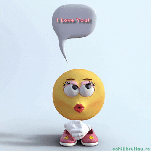 Flirty Love Emoji Thinking GIF 