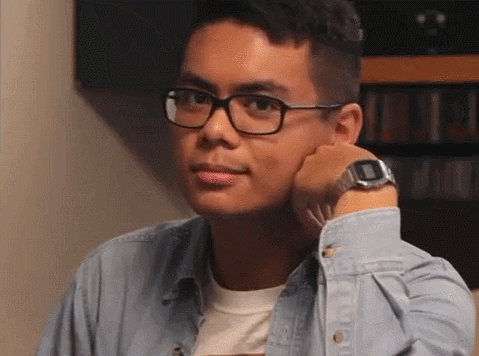 Flirty Nerd Eye Wink GIF