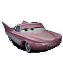 Flo - Chic Cherry Flo Cars Sticker GIF