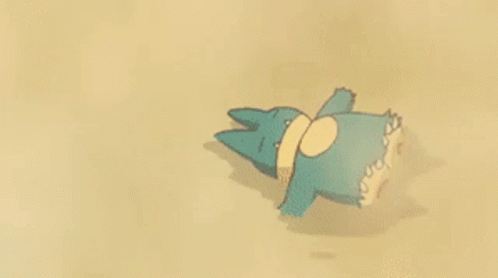 Munchlax Pokemon Floating In Water GIF