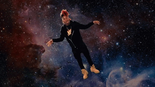 Yvng Swag Floating In Space GIF