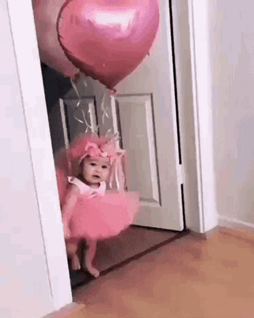 Floating Baby Balloon GIF