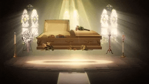 Floating Coffin Back From The Dead Old Lady GIF