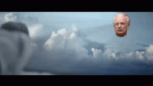 Floating Head Of Man GIF