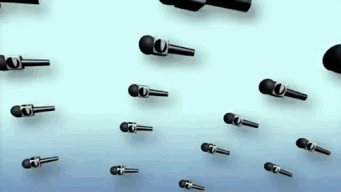 Floating Mic Aesthetic Minimalist GIF