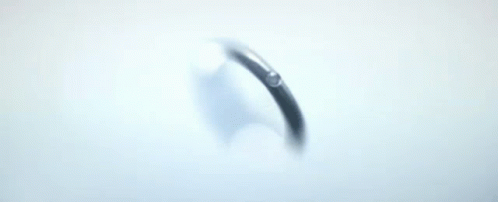 Floating Ring in Front of Mountain