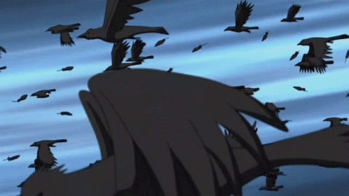 Flock Of Birds Flying Over Water GIF