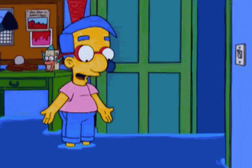 Flood Rain Happy Millhouse The Simpsons GIF