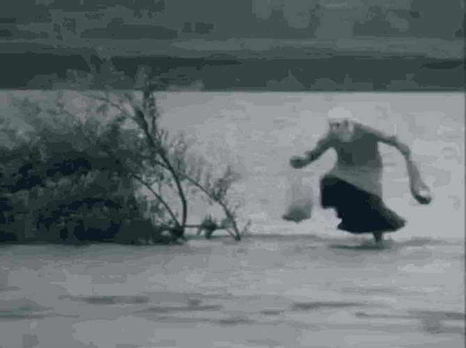 Flood Running On Water Going Home GIF