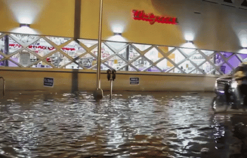 Flooded Area Outside Walgreens