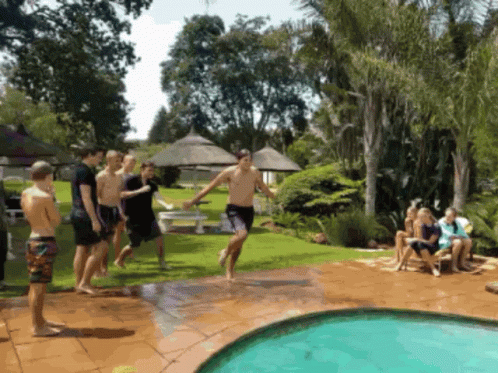 Flop Pool Jumping GIF