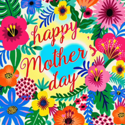 Floral Animation Happy Mother Day GIF