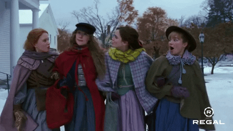 Florence Pugh Emma Watson Regal GIF