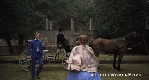 Florence Pugh Kiss Little Women GIF