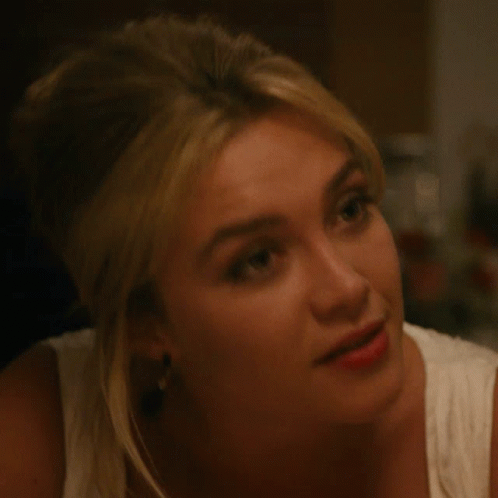 Florence Pugh Shocked Alice GIF