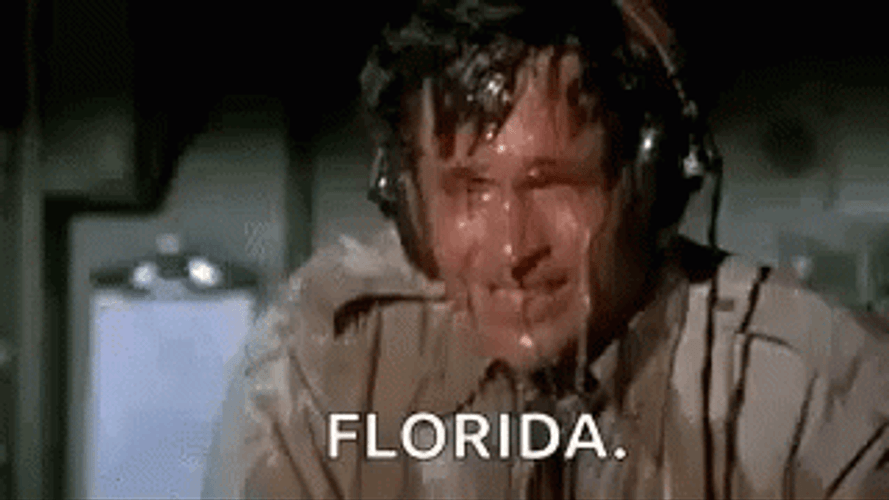 Florida Feels Airplane Sweating Meme GIF