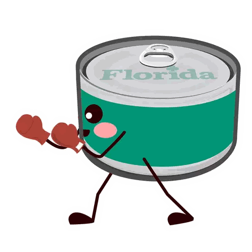 Florida Fish Can Illustration
